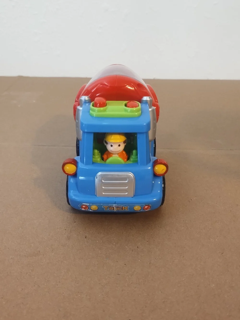 Happy professional Cartoon Car Kid Engineers City Crew Friction powered cement